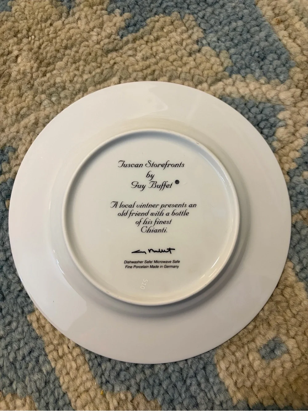 Tuscan Storefronts by Guy Buffet, Serving dish and plates